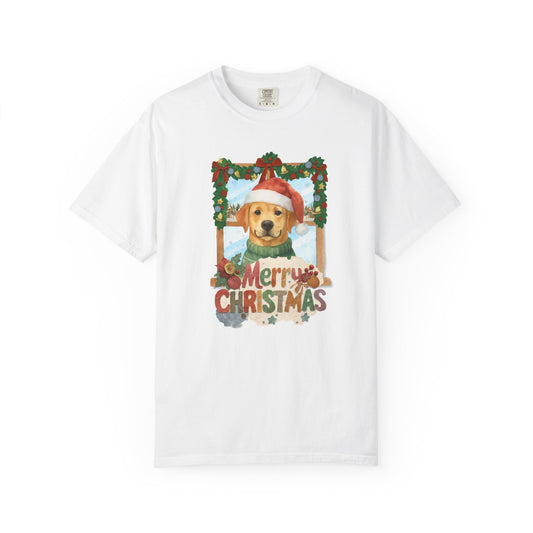 Christmas Golden Retriever — Holiday Tee