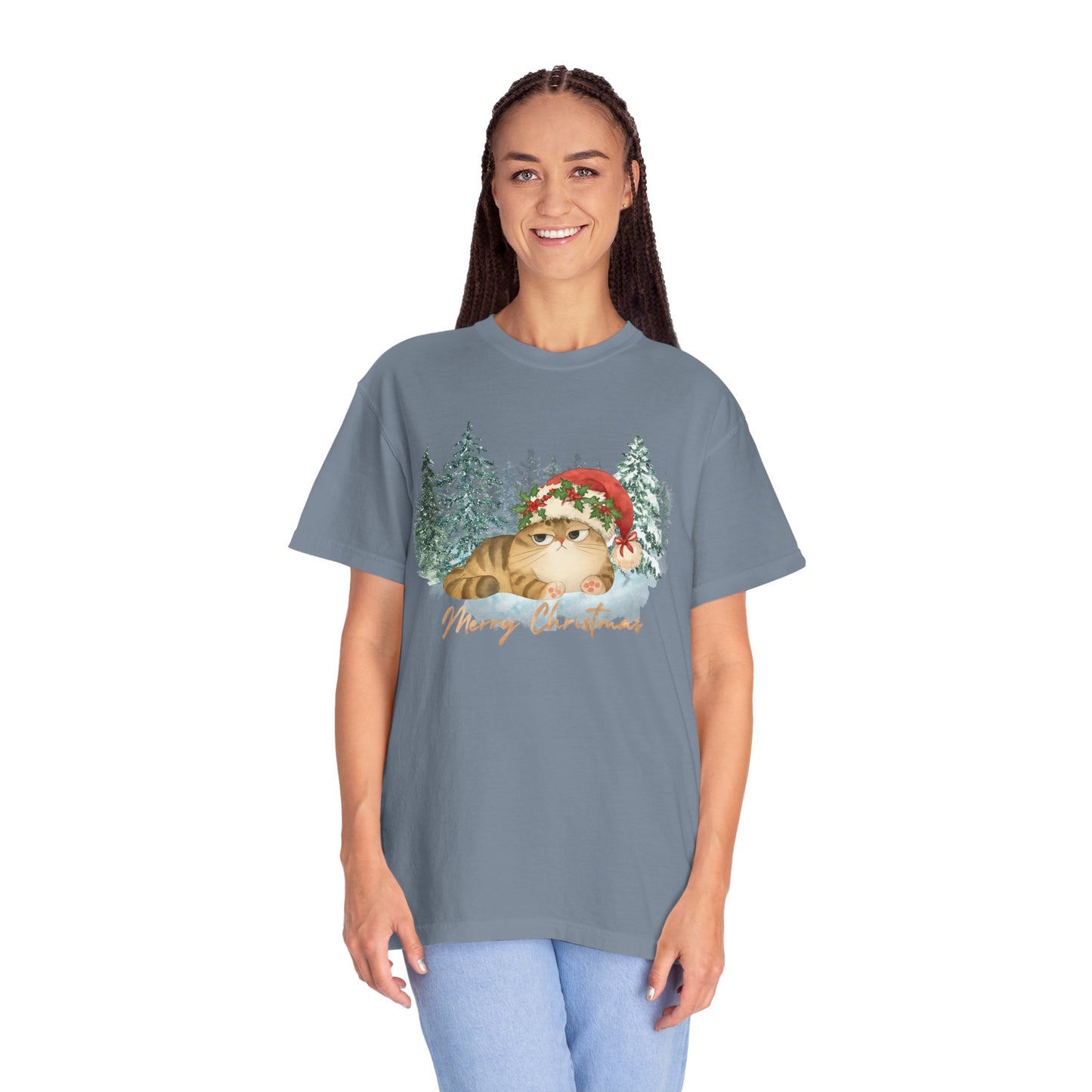 Christmas Boss Cat —  Holiday T-Shirt