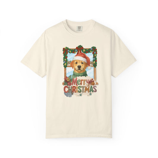 Christmas Golden Retriever — Holiday Tee