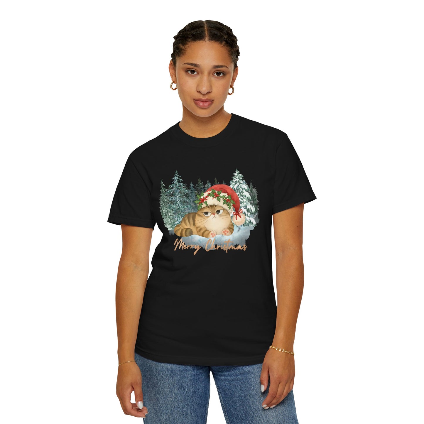 Christmas Boss Cat —  Holiday T-Shirt
