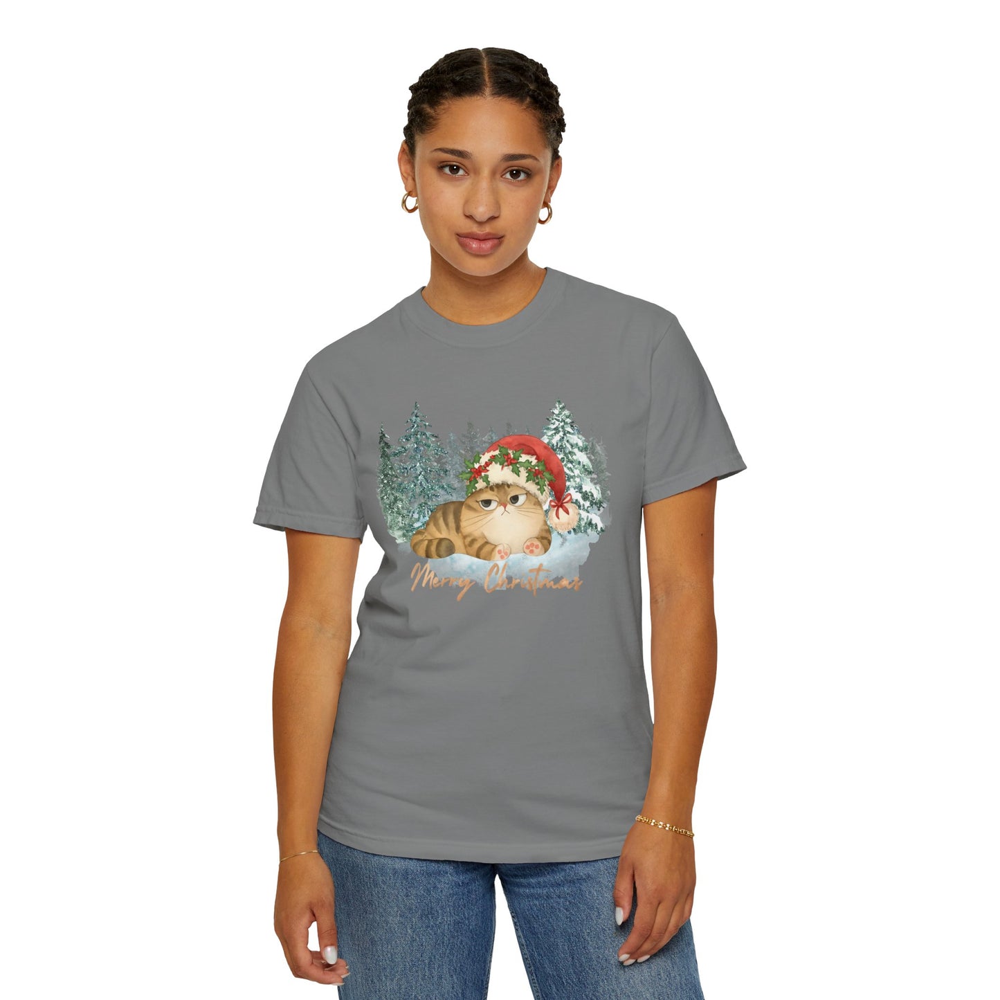Christmas Boss Cat —  Holiday T-Shirt